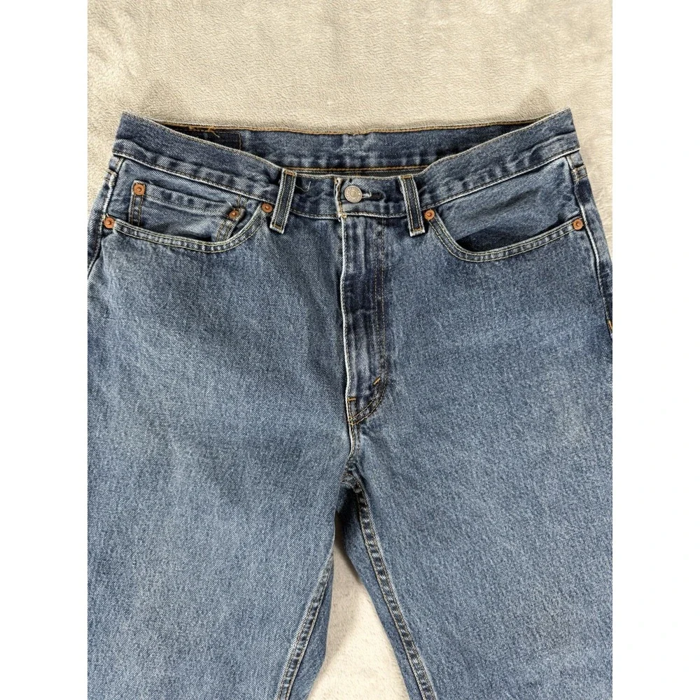 Levis 550 Jeans Mens 34x30 Blue Denim‎ Relaxed Straight Fit